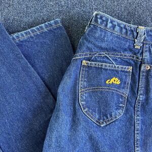 Vintage H.I.S Jeans Womens 8 Blue High Rise Mom Tapered Classic Denim Jeans